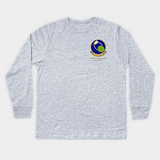 Vintage 2nd Communications Squadron Emblem Kids Long Sleeve T-Shirt